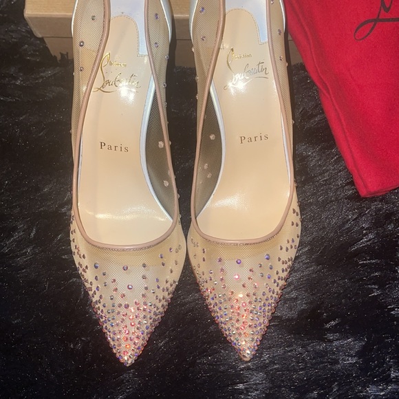 Christian Louboutin Follies Strass White size 41 - Picture 5 of 8